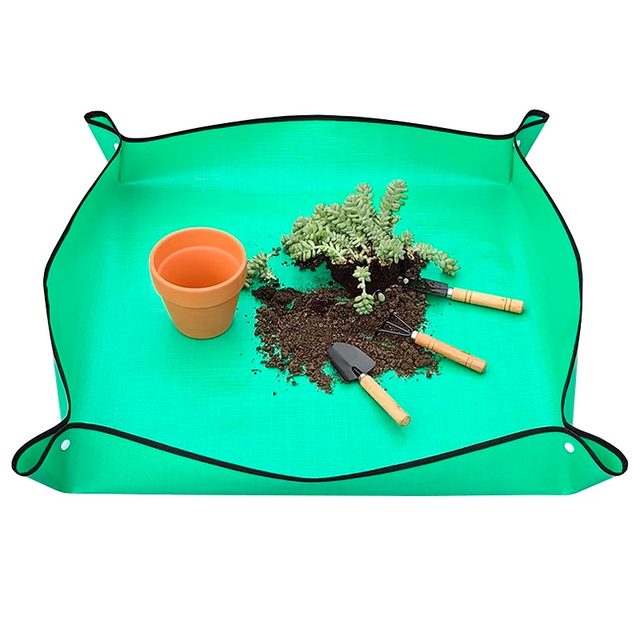 Gardening floor cloth mat waterproof thickening soil replacement pad planting succulent tool mixing soil and repotting soil turning operation pad