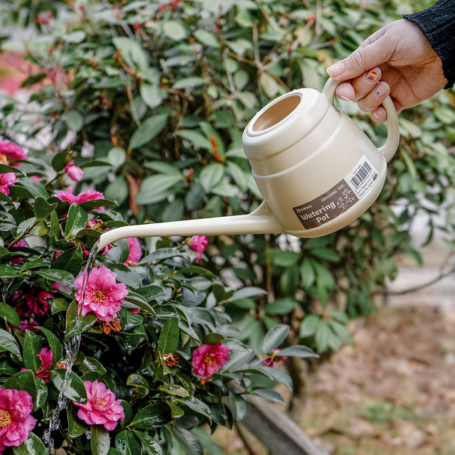 NAKAYA Japan imported long mouth watering kettle for watering flowers plastic gardening tools green plant potted spray kettle