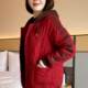 Middle-aged mothers wear thickened hooded large-size cotton jacket for winter middle-aged and elderly people to reduce age and make them look slim and short jacket
