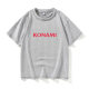 KONAMI logo T -shirt short -sleeved tide clothes female male round neck large size loose summer couple clothes on cotton
