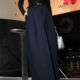 Spring and summer high waist slit temperament A-line skirt for women in spring 2025 new design versatile floor suit long skirt