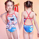 Zoke Zhouke Nezha same style children's one-piece triangular five-point swimsuit training boys and girls' competition swimming trunks anti-chlorine
