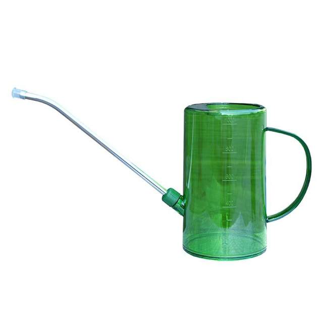 Stainless steel long-mouth watering kettle household flower gardening kettle green plant shower kettle watering kettle large gardening tools