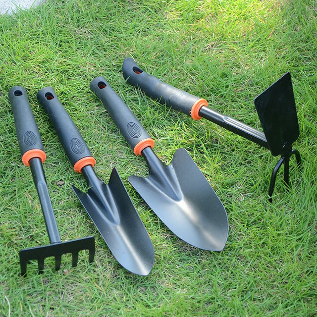 Planting flowers, small vegetables, sea-driving shovel, gardening hoe tool, rake, small weeding shovel, shovel, three-piece set, small planting
