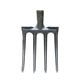 Four-pronged steel fork for turning and loosening soil, agricultural tool for turning over land and reclaiming wasteland, five-pronged fork, all-steel wooden pole, vegetable fork and ginger fork
