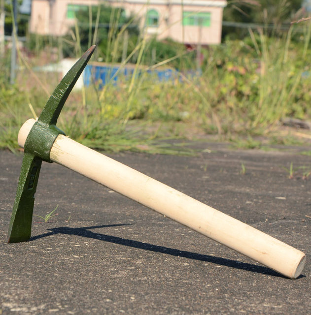 Multifunctional digging tool for digging tree roots steel pick iron pick dual-purpose hoe pick outdoor pure steel sheep pick hoe small pick