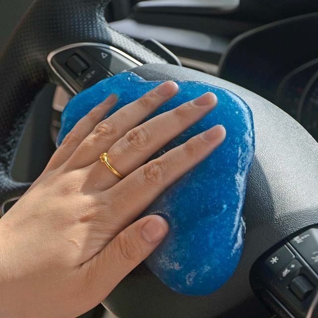 Multifunctional cleaning soft glue car interior dust removal car interior gap keyboard cleaning soft mud sticky black technology artifact