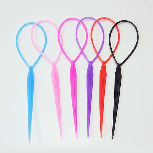 Children's hairpin, female small soft hair piercing device, child's hair braiding tool, lazy hair tying tool