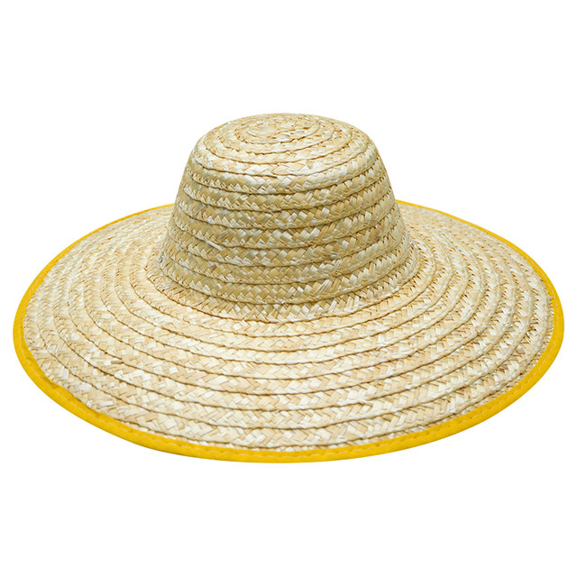 Big Straw Hat Farmers Beach Outdoor Shanshan Summer Sunscreen Site Female Big Eaves Big Men's Hat Hat Sun Agricultural Hat
