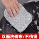 Steel wire dishcloth for kitchen, double-sided dishwashing towel with silver wire and cotton yarn, not easy to stain with oil, rag for dishwashing artifact
