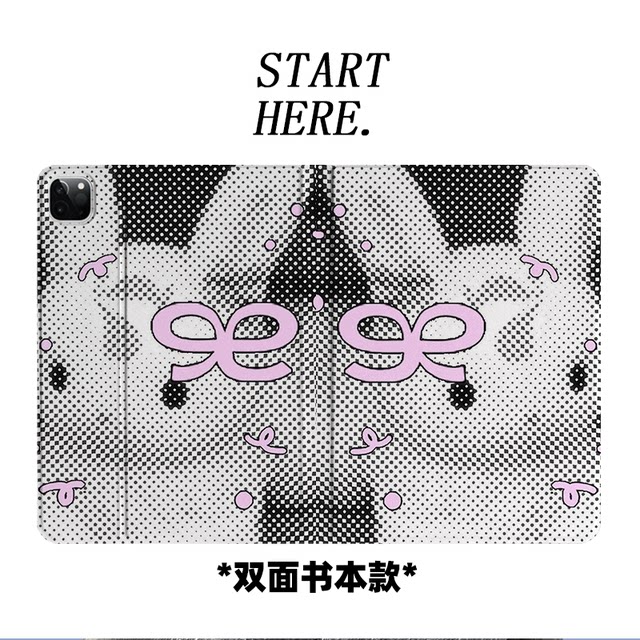 Original niche pixel rabbit iPad 9 generation 2025 new 11 generation Apple Air7Y fold anti-bend iPad shell three-fold ninth generation flat shell 11-inch Pro acrylic suitable for mini6 pen slot