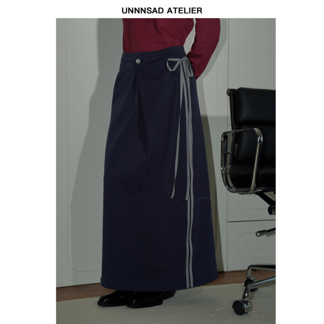 Unnnsad Blokette Boilet Skirt College Sports Casual Knitting Twita Blown Blind Color Skirt
