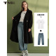 Sky Mystery Tripstarian Simple Commuters Mid -length Small Slim Welded Holding 2024 Spring Women's TMI241043