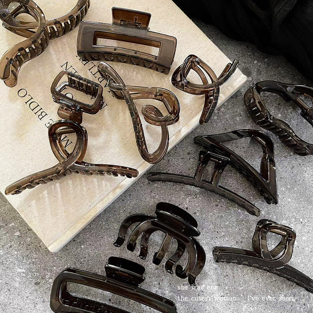 High-end hair clip for the back of women's head 2025 new style grab clip hair clip headwear hair clip broken hair shark clip hair accessory