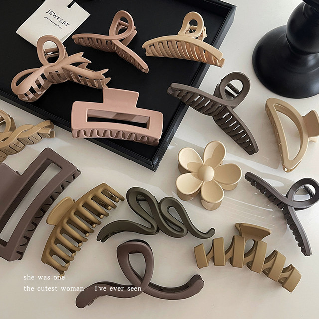 Hairpin women's back head grab shark clip hair card high-end hair grab large hair clip headdress 2025 new style