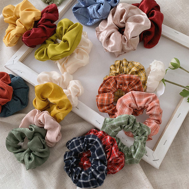 2025 new style of bun-tying hair rope to tie scalp tendon and large intestine hair band for women, simple temperament hair rope hair band for autumn and winter