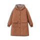 Diamond cotton coat for women's mid-length cotton coat with velvet thickened autumn and winter middle-aged mother's cotton coat ~ Clearance special price
