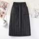 Clearance and pick up bargains ~ Foreign trade women's black suit skirt down cotton one-piece skirt windproof winter skirt mid-length skirt
