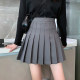 Pleated skirt short skirt female summer 2022 new high -waisted student wild skirt female A -line skirt college spring and autumn
