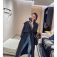 NancyCavally selected merino ultrafine wool light luxury expensive wool long classic windbreaker