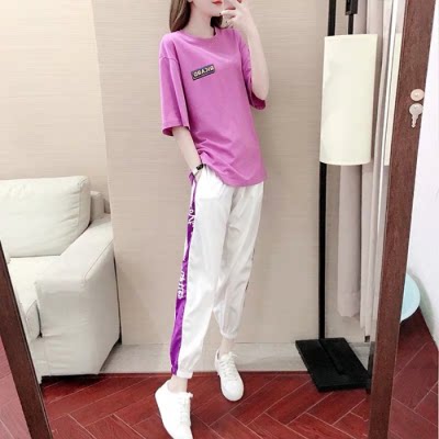 ຊຸດກິລາສັ້ນທີ່ມີແຂນສັ້ນສໍາລັບແມ່ຍິງອາຍຸ 2020 ລະດູຮ້ອນສະເຫຼີມສະຫຼອງພາສາເກົາຫຼີສະບັບພາສາເກົາຫຼີ