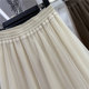 Sweet beaded bow mesh skirt skirt spring and summer new high-waisted spliced ​​cake skirt fairy skirt gauze skirt
