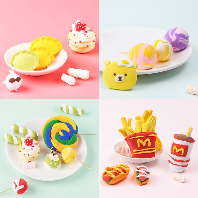 Light clay 500g plasticine 36 colors space color mud children's educational bubble mud kindergarten diy handmade color mud