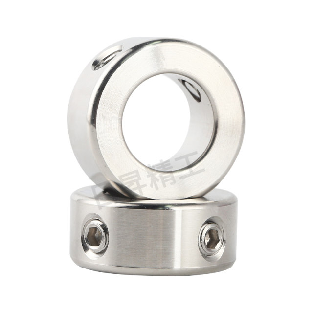304 stainless steel double hole limit ring shaft retaining ring 90 degree double screw hole fixed ring locking positioning tightening ring sleeve