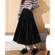 Tang Lion Skirt Women's Women's Autumn Heavy Works Velvet Skirt Elegant Sweet Cake Skirts Covering Belly Skin Umbrella Skirt A
