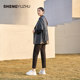 Shengyuzhu official flagship store autumn new casual pants for women's shopping mall same black thick straight pants casual