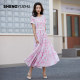 Shengyu Bamboo counter summer new dress short-sleeved round neck sweet fashion pattern thin style cool temperament casual
