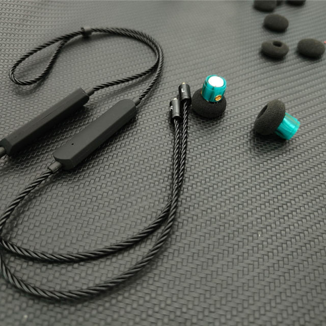 DIY custom flat -headed small size magnetic sports Bluetooth wireless HiFi wired headphones human audio earplug
