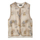 New Chinese retro vest Fiber Xiu Large -size Women's Heavy Industry Embroidery Design Significance Niche Top Fat MM Summer New
