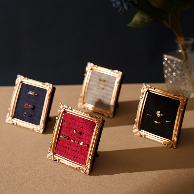 ins Nordic style creative photo frame ring tray display stand jewelry storage table jewelry display photography props