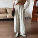 Small 7-point 145 meters white corduroy casual pants for women in autumn and winter plus velvet thickened eight-point harem pants xxs size
