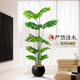 Nordic light luxury simulated monstera bamboo large indoor living room floor-standing home landscaping potted green plant decorative ornaments