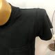 South Korean INS women's sweet honey retro dark red pocket sexy basic model short -sleeved T -shirt 2019 new model