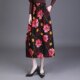 Large size linen retro long skirt dancing skirt for women summer mid-length high waist A-line slim literary A-line skirt