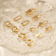 14K -plating real gold and color -shaped shaped spring buckle connection buckle DIY ending buckle handmade chain accessories