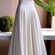 Purple slim and long skirt with a college style pleated new versatile temperament European style mother high waist light luxury skirt
