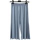 Modal six-point casual pants for women in summer, fashionable, slim, large-size flared shorts high-waist loose thin wide-leg pants
