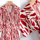 Chunzhu 100% mulberry silk stretch knitted silk wrap skirt with a quarter-sleeved pullover mid-length printed dress
