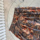 Oil painting printed skirt Female autumn and winter covers thin split middle skirt student A -line hip skirt large size short skirt tide
