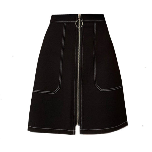 Large size versatile short skirt A-skirt summer 2024 new slightly fat MM belly-covering and slimming hip-packing skirt high-waisted bright-lined skirt