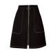 Large size versatile short skirt A-skirt summer 2024 new slightly fat MM belly-covering and slimming hip-packing skirt high-waisted bright-lined skirt