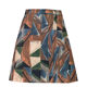 Large size skirt for women's summer A-line skirt covering hips to make them look slim and fat mm2025 new skirt retro printed hip-covering skirt