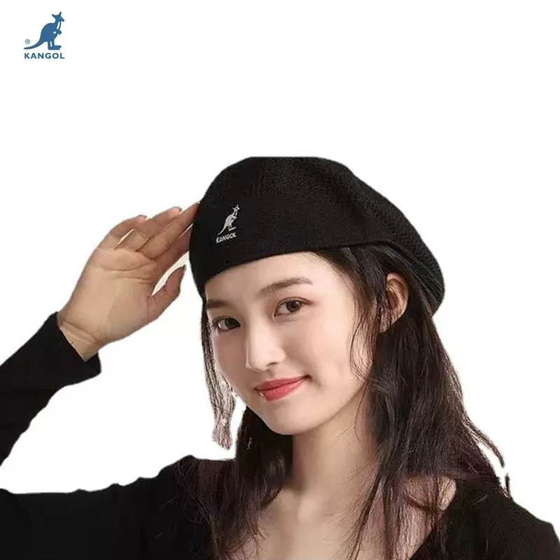 官方正品 Kangol袋鼠帽子贝雷帽男女tropic504羊毛网眼春秋冬
