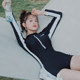Yi Meishan long-sleeved swimsuit women's summer one-piece conservative flat-angle sun protection surfing suit 2025 new hot spring swimsuit