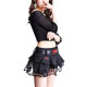 
A small and light luxury autumn and winter new mesh skirt with sexy female sexy girl with tall A-line lace skirt