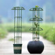 Small gardening flower stand single and double circle umbrella climbing frame clematis lantern flower climbing frame plant rose support